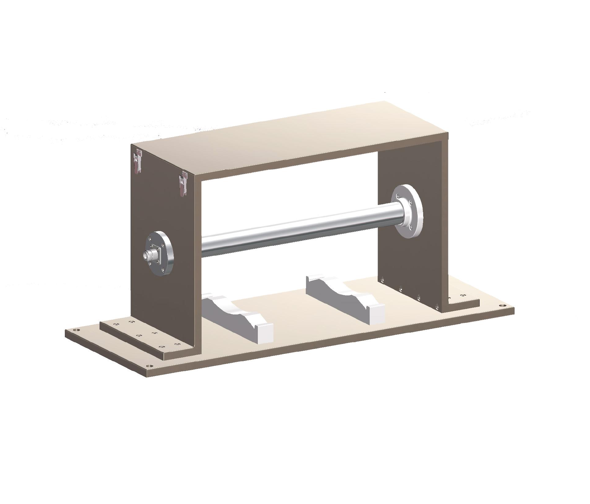 3D design mock up of metal device.
