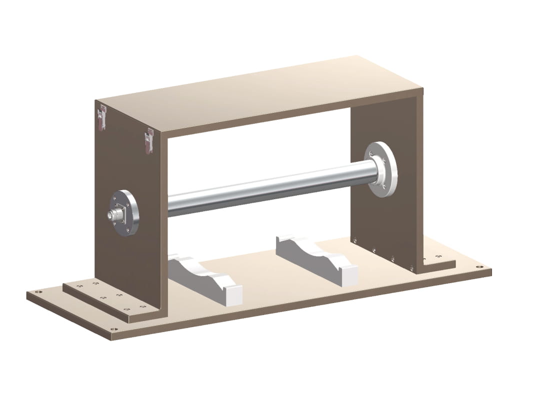 3D design mock up of metal device.