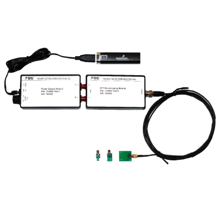 Components connected with various wiring.