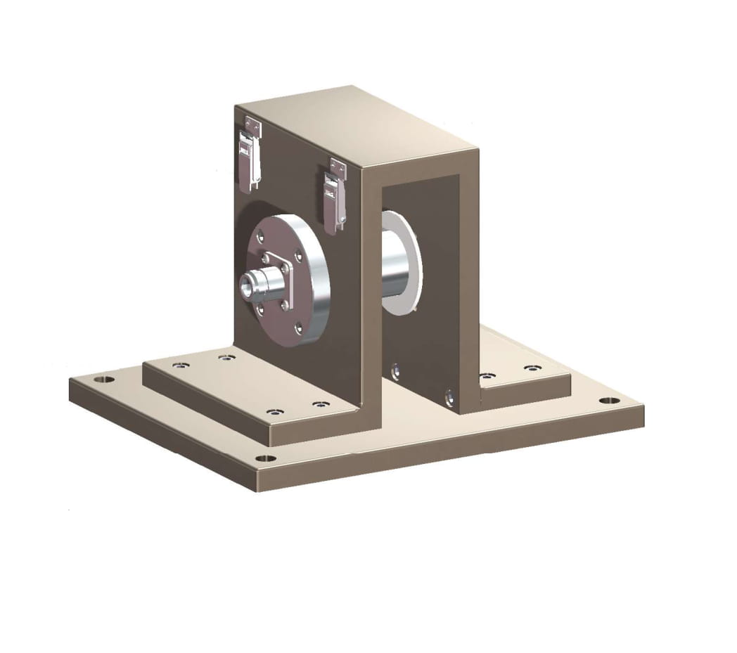 3D design mock up of metal device.