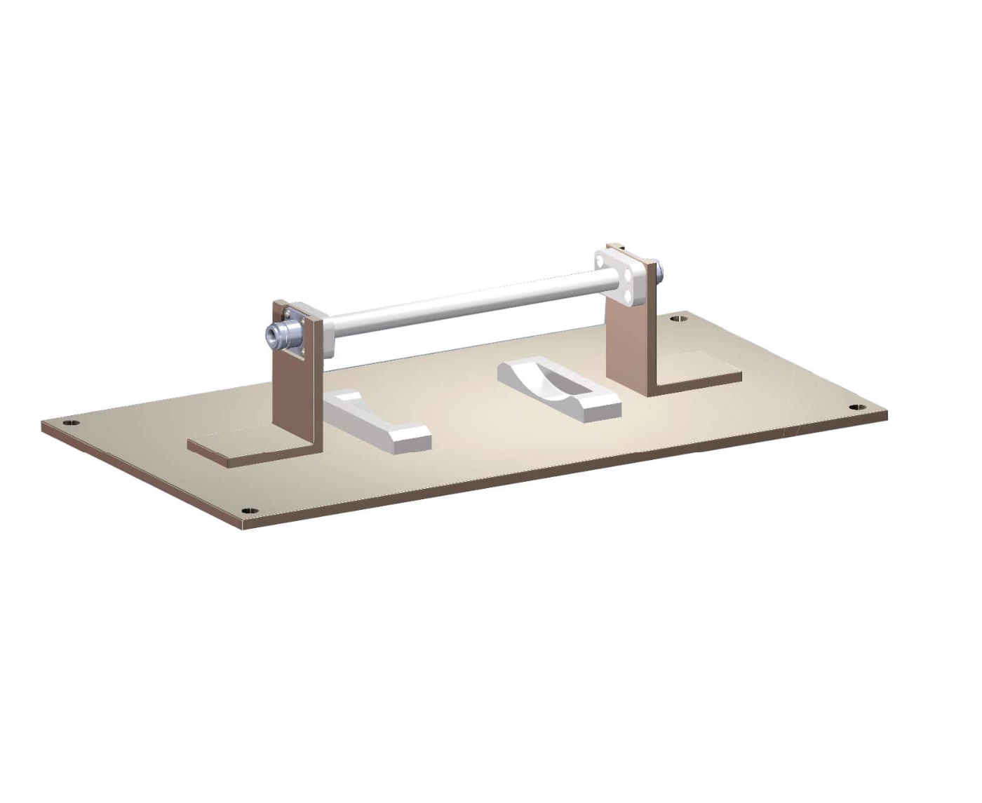 3D design mock up of metal device.