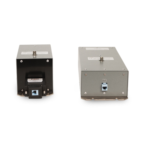 Pair of metal boxes.