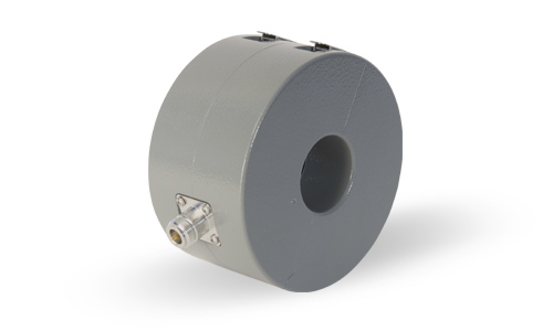 Cylindrical metal device with EUT cable attachment.