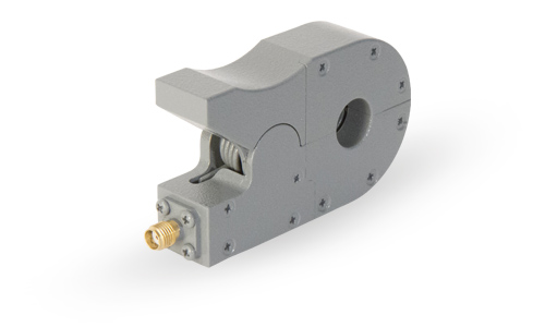 Metal object with SMA connector.