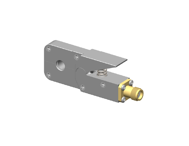 3D design mock up of metal device.