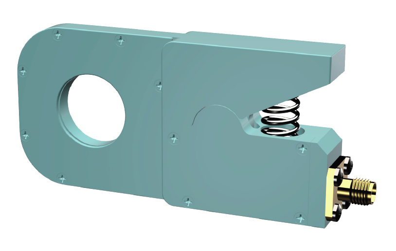 3D design mock up of metal device.