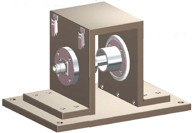 3D design mock up of metal device.