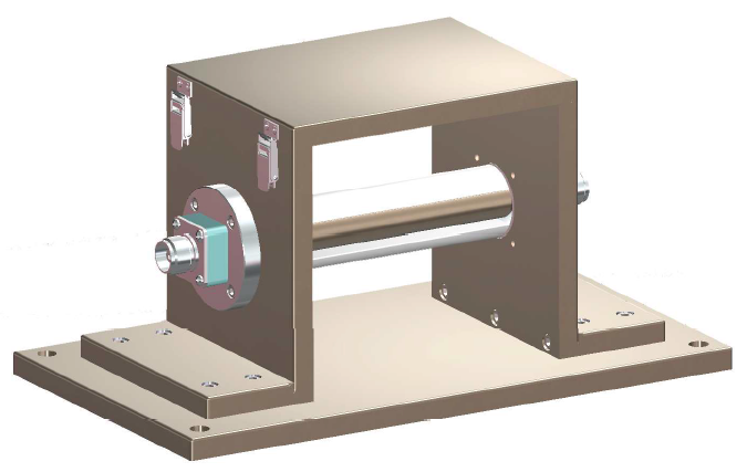 3D design mock up of metal device.