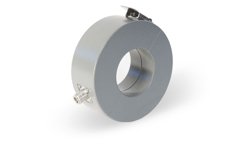 Round metal object with type-N attachment.