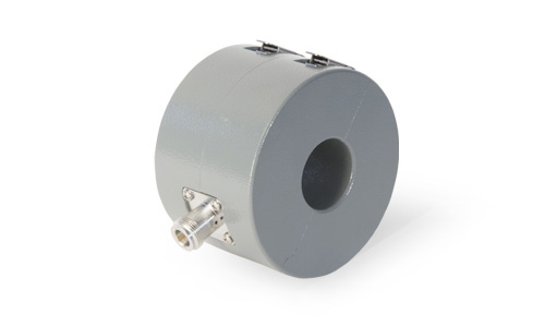 Round metal object with type-N attachment.